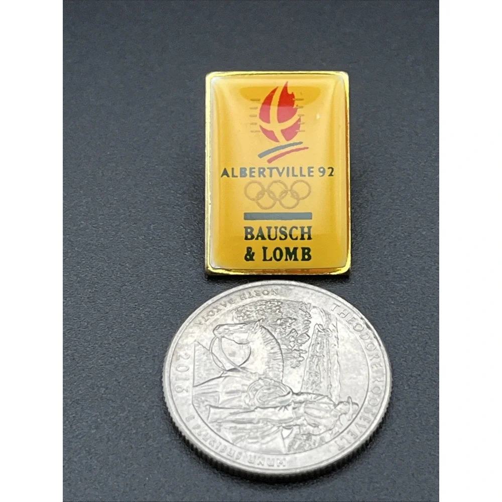 Olympic Winter Games 1992 Albertville‎ Bausch & Lomb Sponsor Lapel Pin